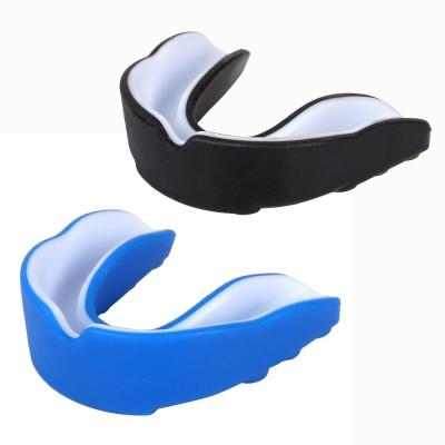 China Double Side Single Side Mouth Guard Teeth Protector Mouthguard For Boxing Sports Football Basketball Basketball Hockey Karate Muay Thai for sale