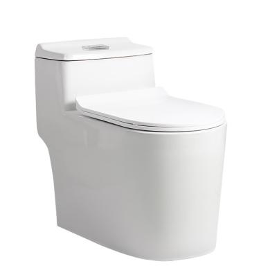 China 2022 Modern Factory Produces White Ceramic Sanitary Ware Lavatory One Piece Toilet for sale