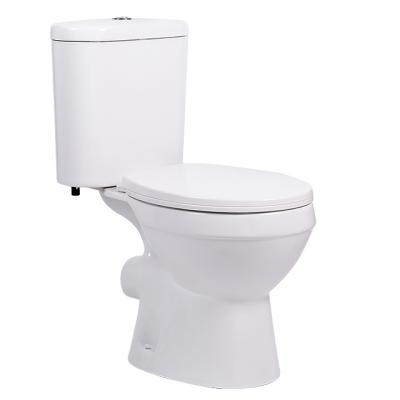 China Double-Flow High Quality Sanitary Ware Bathroom Toilet Bowl Two Piece White Ceramic Flip for sale