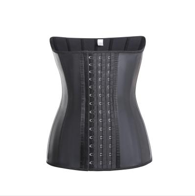 China 2021 Women's Fat Burning Waist Cincher Waist Trainer Corset Shapewear Double Breasted Body Shaper Breathable Tummy Control for sale