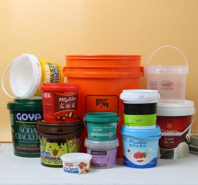 China Factory Price Plastic 1 20L to Barrel Clear Clear Plastic Pail For Food Packing Food Grade PP Pails Plastic for sale