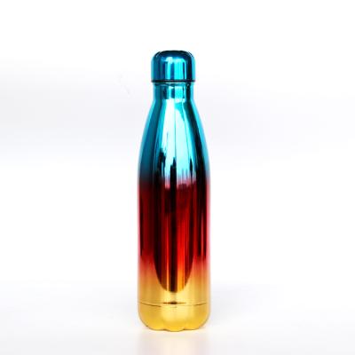 China Sustainable Double Wall Vacuum Cola Shape Stainless Steel Sports Water Bottle for sale