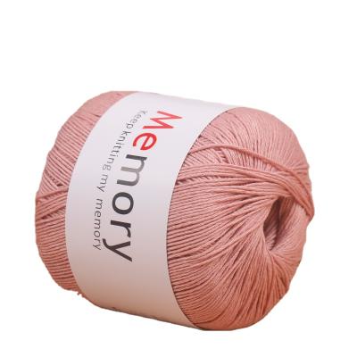 China Anti-pilling Solid Color Cotton Crochet Yarn Thin Cotton Crochet Yarn Lace Yarn for sale