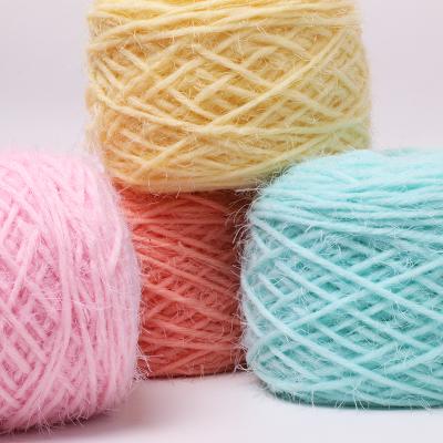 China Fancy Yarn Factory Hot Sale Nylon Hairy Yarn Feather Sweater Feather Fancy Knitting Yarn for sale