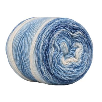 China Zhonghuai Anti-Static Space Dyed Polyester Cotton Acrylic Air Chatter Knitting And Crochet Yarn Cake Yarn for sale