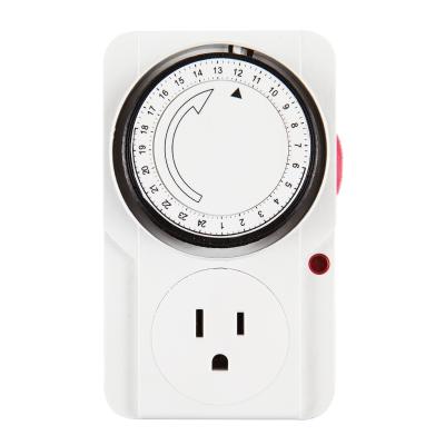 China Timer Switch TU-22A USA American 24 Hours Timer Socket Programmable Manual Mechanical Sockets Switches For Home Appliance 125V/15A for sale