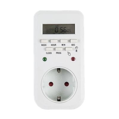 China Plastic Housing ETG-65A Germany 7 Days Weekly Digital Timer Socket Outlets Programmable Automatic Switches For Home Appliance for sale