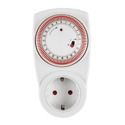 China Multifunctional TG-01A Germany 24 Hours Socket Timer Programmable Manual Mechanical Switches Sockets for Home Appliance 230V/16A for sale