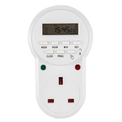 China ETE-63A Multifunctional England UK Britain 7 Days Weekly Digital Timer Socket Outlet Programmable Automatic Switches For Home Appliance 240V/13A for sale