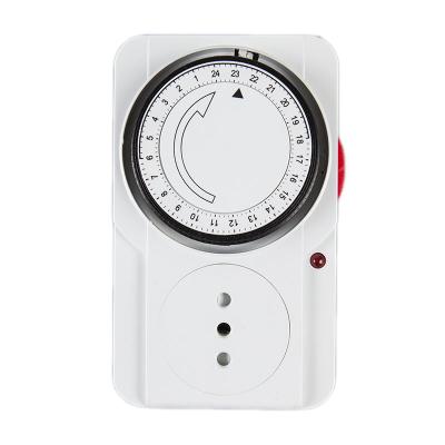 China TI-22A (b) Chile 24 Hours Socket Timer Programmable Manual Mechanical Switches Sockets for Home Appliance 230V/10A TI-22A (b) for sale