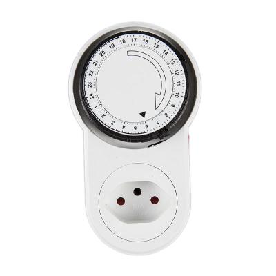 China Swiss Multifunctional TS-63A 24 Hours Outlet Programmable Manual Mechanical Switches Socket Timer for Home Appliance 230V/10A for sale