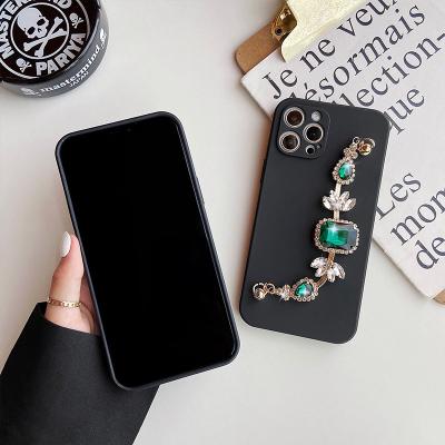 China Luxury Shockproof Dragons Glitter Phone Case With Exquisite Delight Lanyard Cell Phone Cover For Chain Custom Made 14 13 for sale