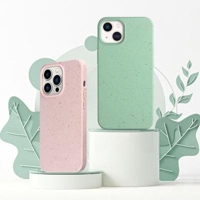 China Custom Logo Phone Case Compostable Degradable Phone Case Eco Shockproof Biodegradable Dragons Cover For Iphone 14 13 pro max for sale