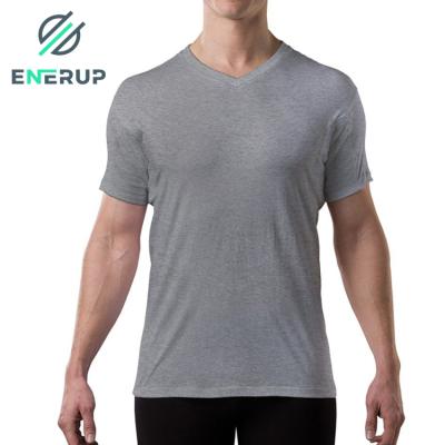 China Men's Plus Size Enerup OEM/ODM Anti-pilling Moisture Proof Wicking Cotton Sweatproof Activated T-shirt Knitting for sale