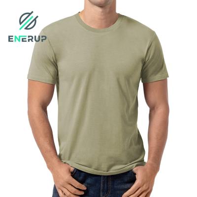 China Enerup OEM/ODM Bamboo Soft Material Men's Bamboo Knit Fabric Anti-pilling Softer Oversized T-shirt for sale