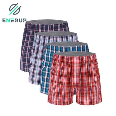 China High Qulity Enerup ODM/OEM Soft 3D Cup Antibacterial Custom Cotton Plus Size Underwear Mens Boxer Shorts Briefs for sale