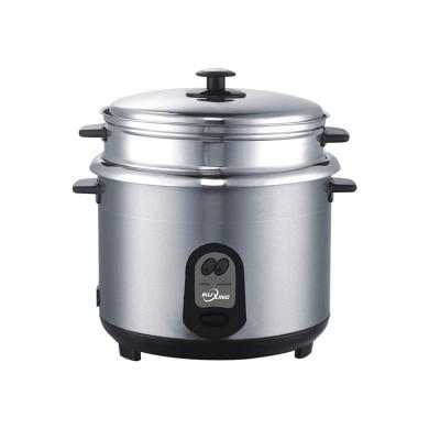 China Hotel Appliance Wholesale Home Electronic Spot Cylinder Steel Rice Cooker for sale