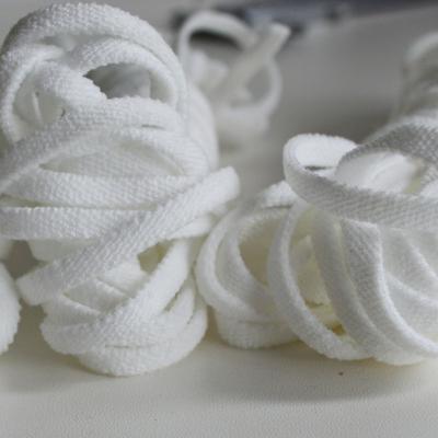 China Wholesale Custom Flat White Earloop Cotton Seers Gongquan Rope High Elastic Mask Elastic Gently Recycled Earloop High Elastic Band For Face Mask for sale