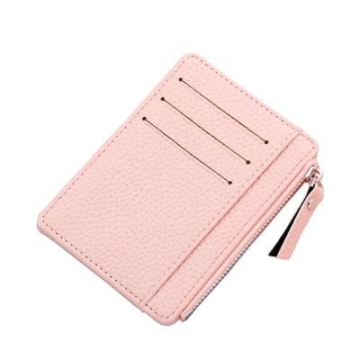 China New Ladies Small Card Holder Coin Purse Waterproof Simple Thin Thin ID Set Exquisite Multi-card Holder for sale