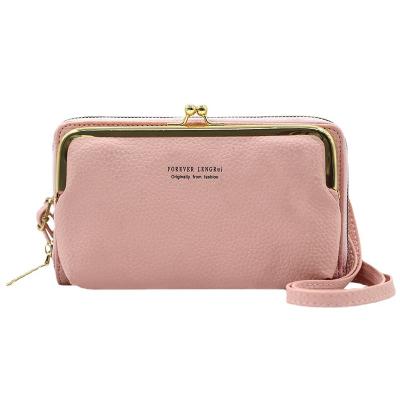 China Wholesale Custom Ladies Small Fashion Cell Phone Shoulder Bag Mini Lychee Pattern Women's Cross - Messenger Body Cell Phone Purse Bags for sale