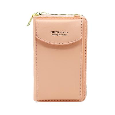 China Fashion Cell Phone Wallet Lady Purse Phone Pouch Wristlet Wristlet Cross - Body Shoulder Bag for sale