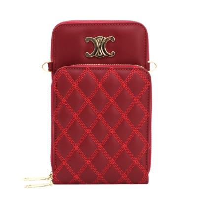 China New Cell Phone Bag Fashion Scented Rhombic Shoulder Bag Women's Small Zipper Cross - Body Mini Bags for sale