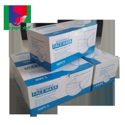 China Recycled Materials Manufacturer Customized Cheap Color Mask White Card Tray for sale