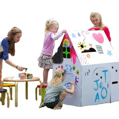 China Eco-Friendly Stimulate your child's imagination with this cardboard Art House. The perfect gift or project for crafty boys and girls for sale