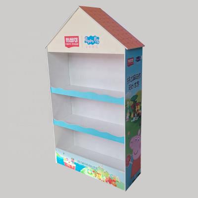 China Factory Custom Production Recyclable Material Andy Board Display Rack Floor Panel Plastic Display Stand for sale