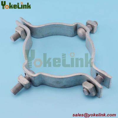 China Secondary Rack Pole Mounting Bands galvanized steel pole band for pole line hardware for sale