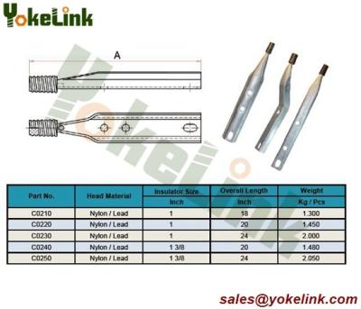 China Nylon thread Clamp bolt pole top pin for electric accessories for sale