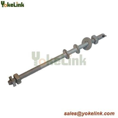 China Hot dip galvanized spool bolt /upset bolt for poleline hardware for sale