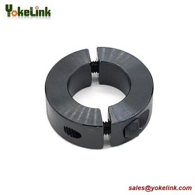 China Double split shaft collar 2 inch two piece Clamp Shaft Collars with Black Oxide finish for sale