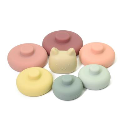 China Children's Educational Toys Kids Toys Silicone Teether Baby Stacker Teether Stacking Stacking Stones Toys for sale