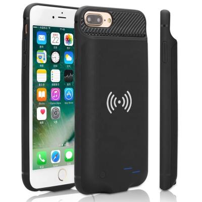 China Wireless Charging Power Bank Backup External Charger Cover Portable Battery Case For iPhone 6, 7, 8 for sale