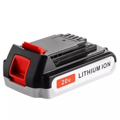 China Power Tools LBXR20 2000mAh Replace For Decker 20V Battery 20 Volt MAX Lithium Ion LBXR20 LB20 LBX20 LBXR2020-OPE Black and for sale