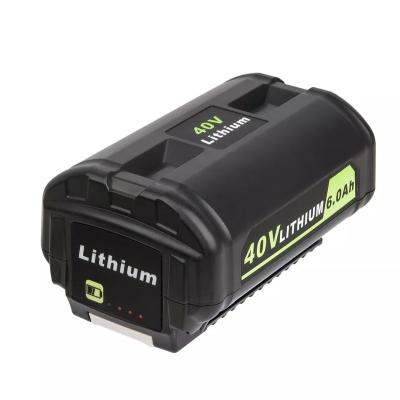 China Power Tools 40V 6000mAh Lithium Ion Battery OP4050A Suitable For 40-Volt Ryobi Battery OP4015 OP4026 OP40201 for sale