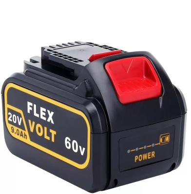 China Machine- Tool Battery Pack DCB606 54V 18V 7.5Ah Lithium-ion Max Flexvolt Battery For Dewalt DCB609 Power Tool With LED Indicator for sale