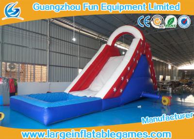 China Tobogán acuático inflable con la impresión del logotipo, certificado del solo payaso estupendo del carril del CE con la piscina en venta