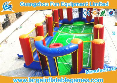 China Forma inflable hermética de la corte de campo de fútbol del jabón del patio del fútbol para el juego de la playa en venta