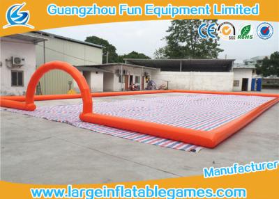 China Campo de fútbol inflable grande de Airtighted, juegos inflables grandes al aire libre en venta