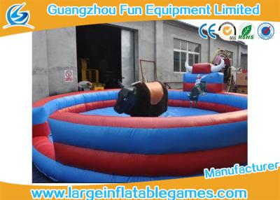 China Colorful 0.55mmPVC Mechanical Inflatable Bull Riding For Sport Games for sale