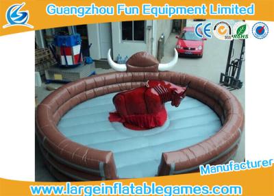 China Funny Large Inflatable Games Inflatable Mechanical Bull Riding Machine Games With Digital Printing for sale