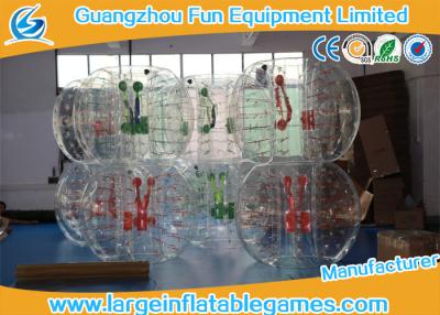 China Bola inflable del hámster de la burbuja clara del fútbol diámetro del 1.2m/del 1.5m para el alquiler en venta