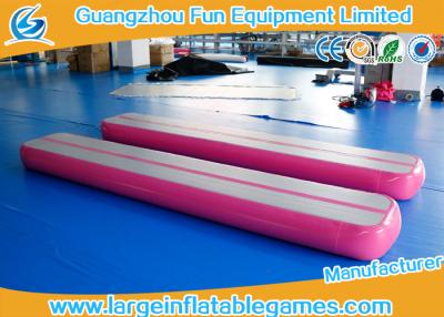 Chine couleur adaptée aux besoins du client par tapis serré gonflable matériel de poutre d'air de PVC de 0.9mm pour la gymnastique à vendre