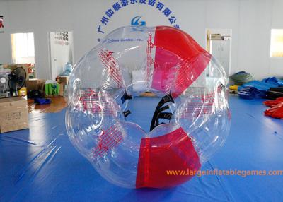 China Bola inflable roja de la burbuja de la manija suave, bolas de parachoques inflables para los adultos en venta