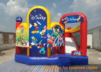 China Gorila animosa inflable divertida del aire de Mickey de la diapositiva del castillo del tema de la historieta para los muchachos/las muchachas, los 5*4.5*4m en venta