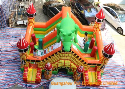 China Castillo animoso 6 * 5 * los 5m del dinosaurio inflable interior del trampolín o modificado para requisitos particulares en venta