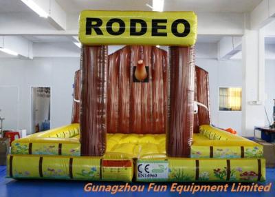 China 5 * 5m aufblasbares federnd Schloss/aufblasbare springende Matte für mechanisches Rodeo Stier zu verkaufen