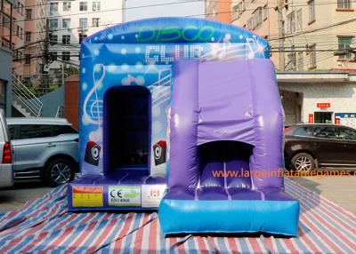 China Castillo animoso inflable de salto inflable de la casa azul en venta